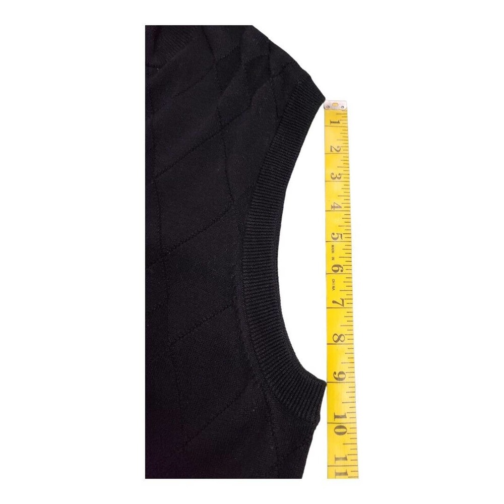 NWOT PGA Tour | Golf Vest | Men's Large | Black 1/4 Zipper - Picture 5 of 11